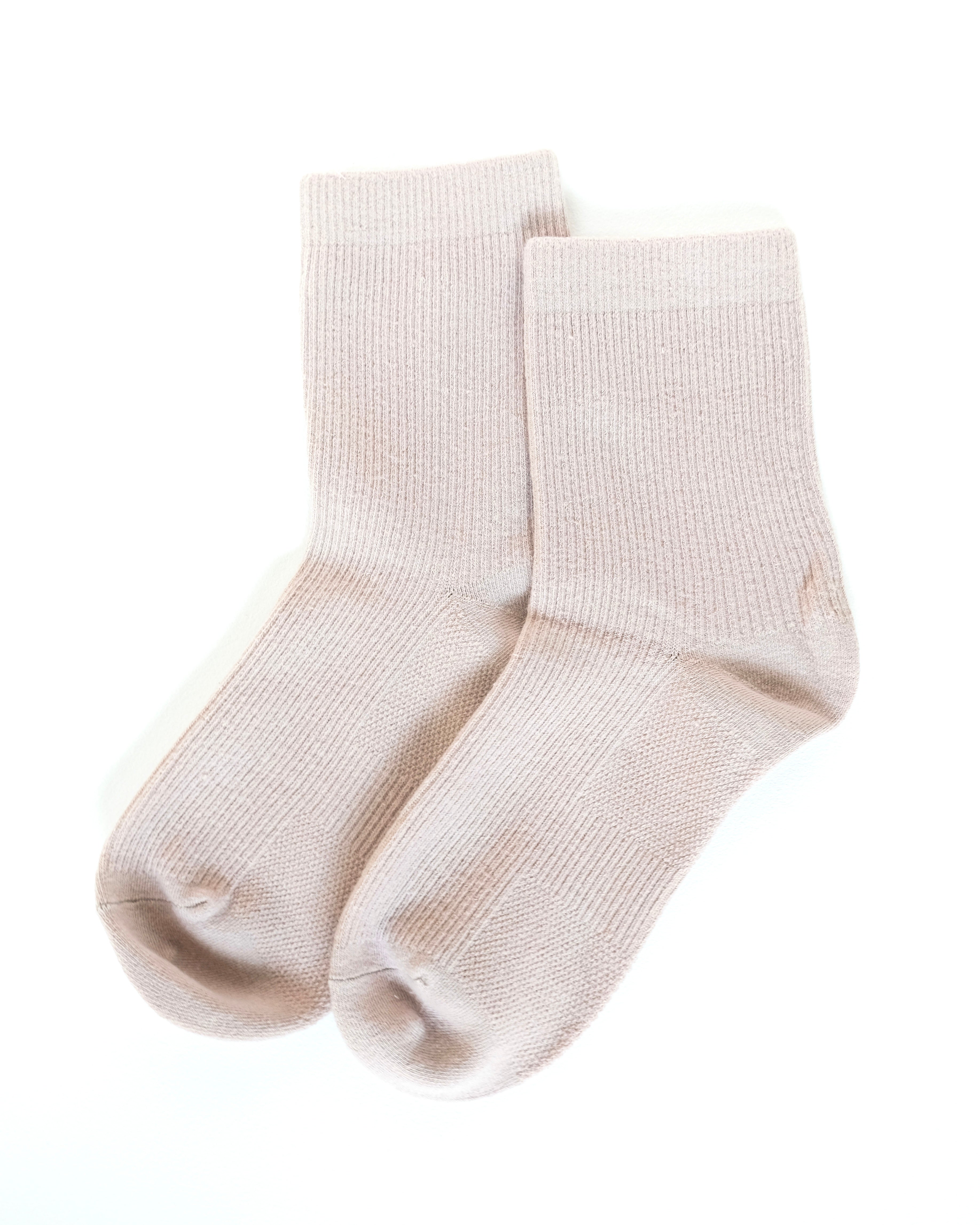 Classic Ribbed & Support Socks - Stone Eye