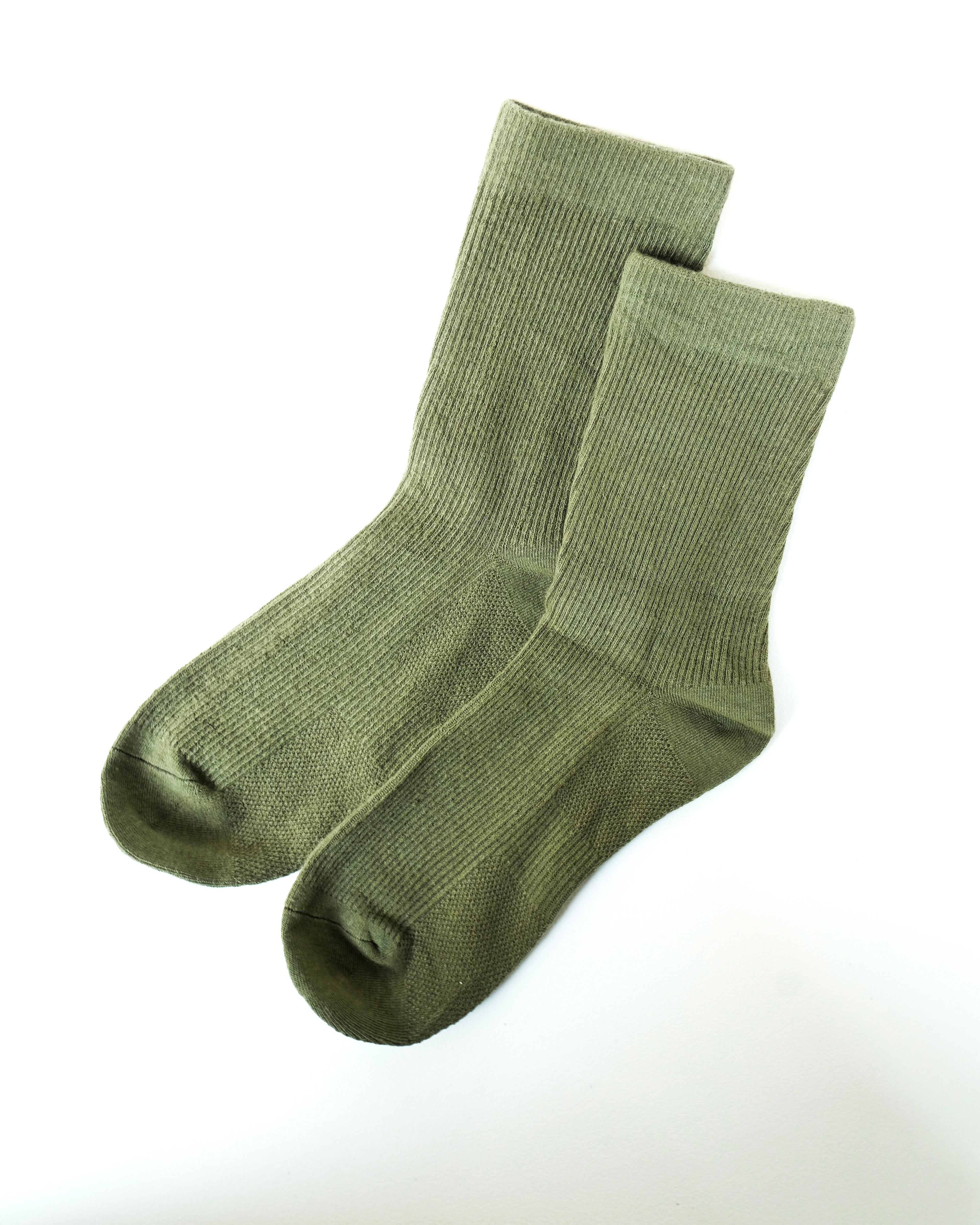 Classic Ribbed & Support Socks - Stone Eye
