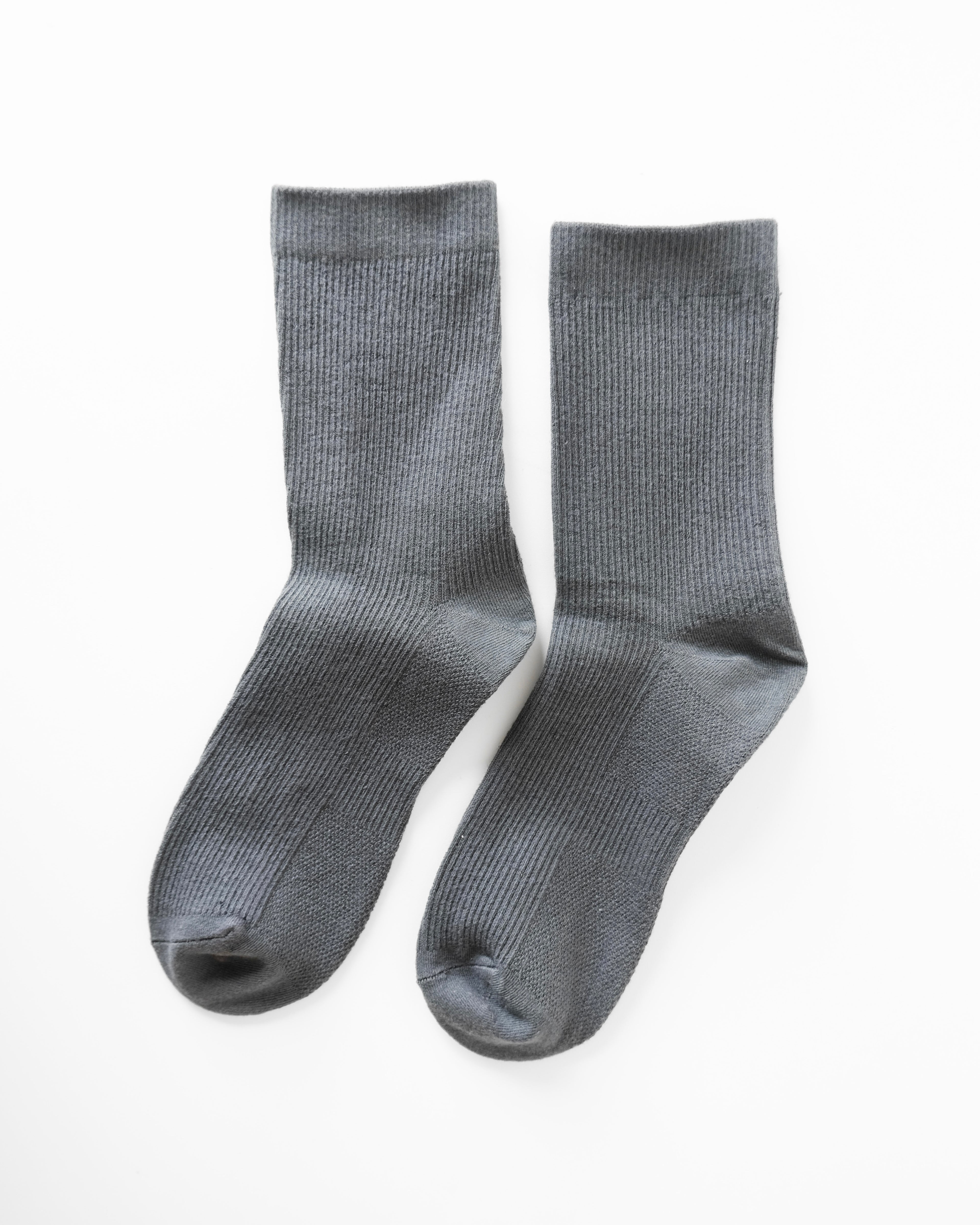 Ribbed & Support High Socks - Stone Eye