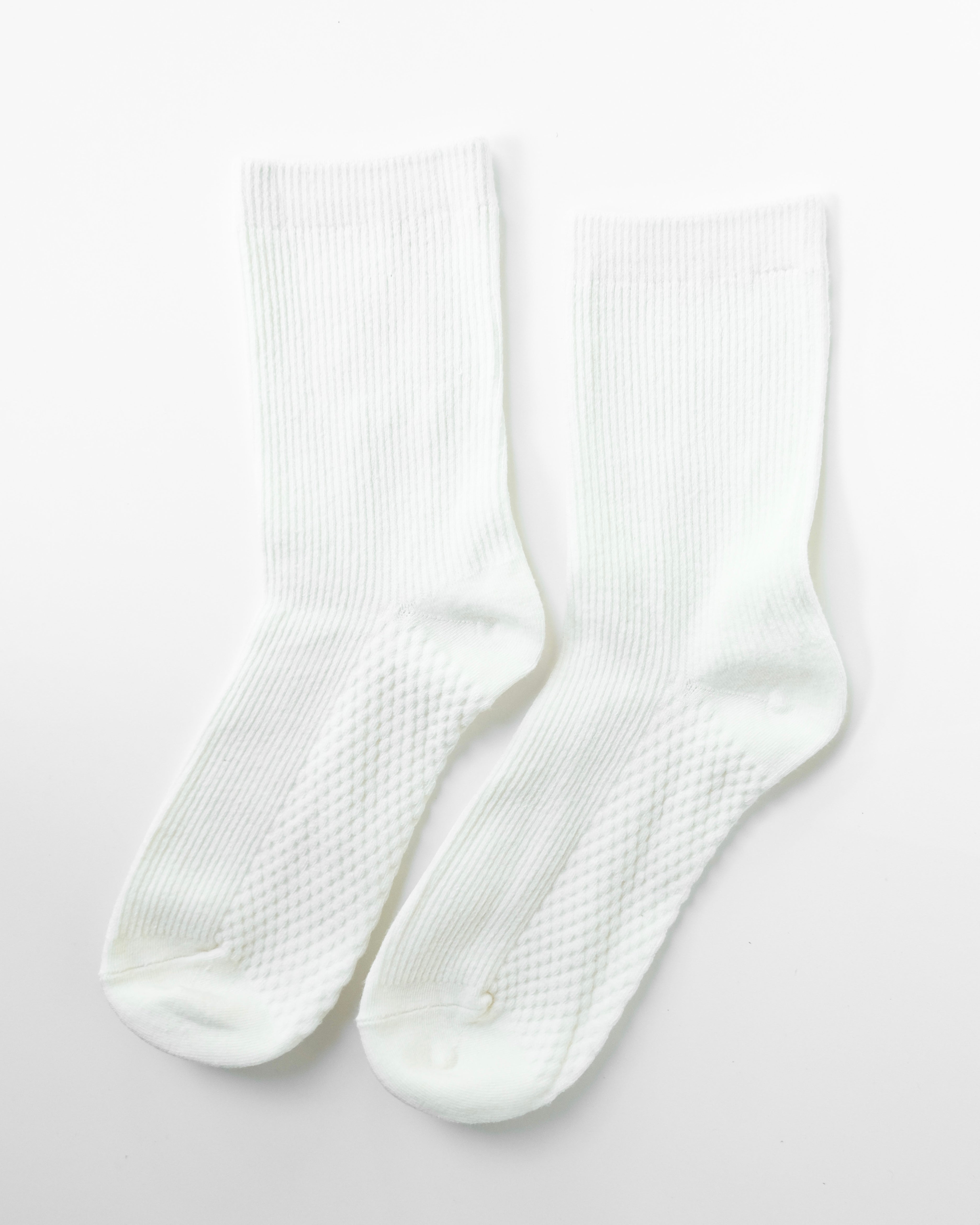 Classic Ribbed & Support Socks - Stone Eye