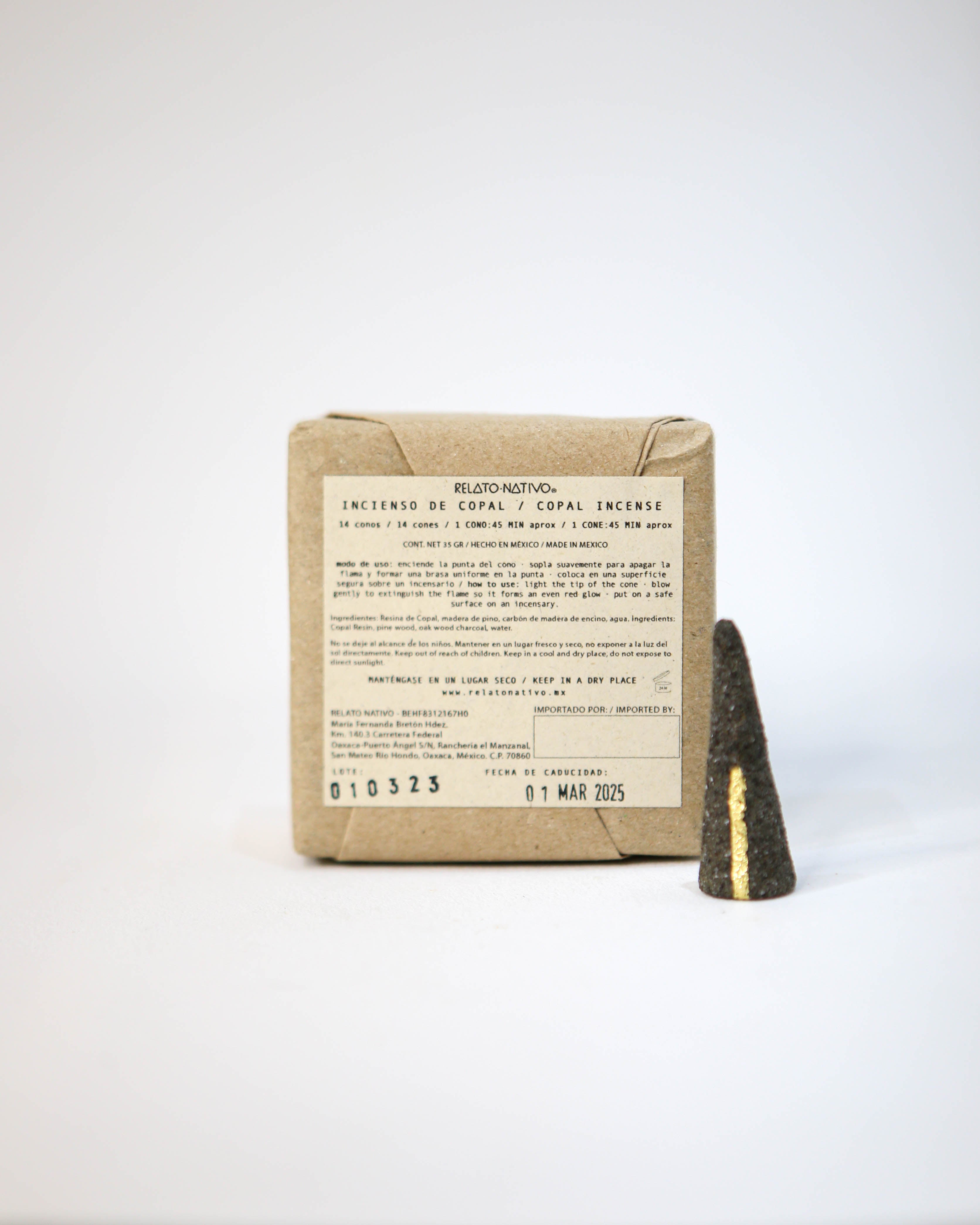 Incienso de Copal + Oro - Relato Nativo