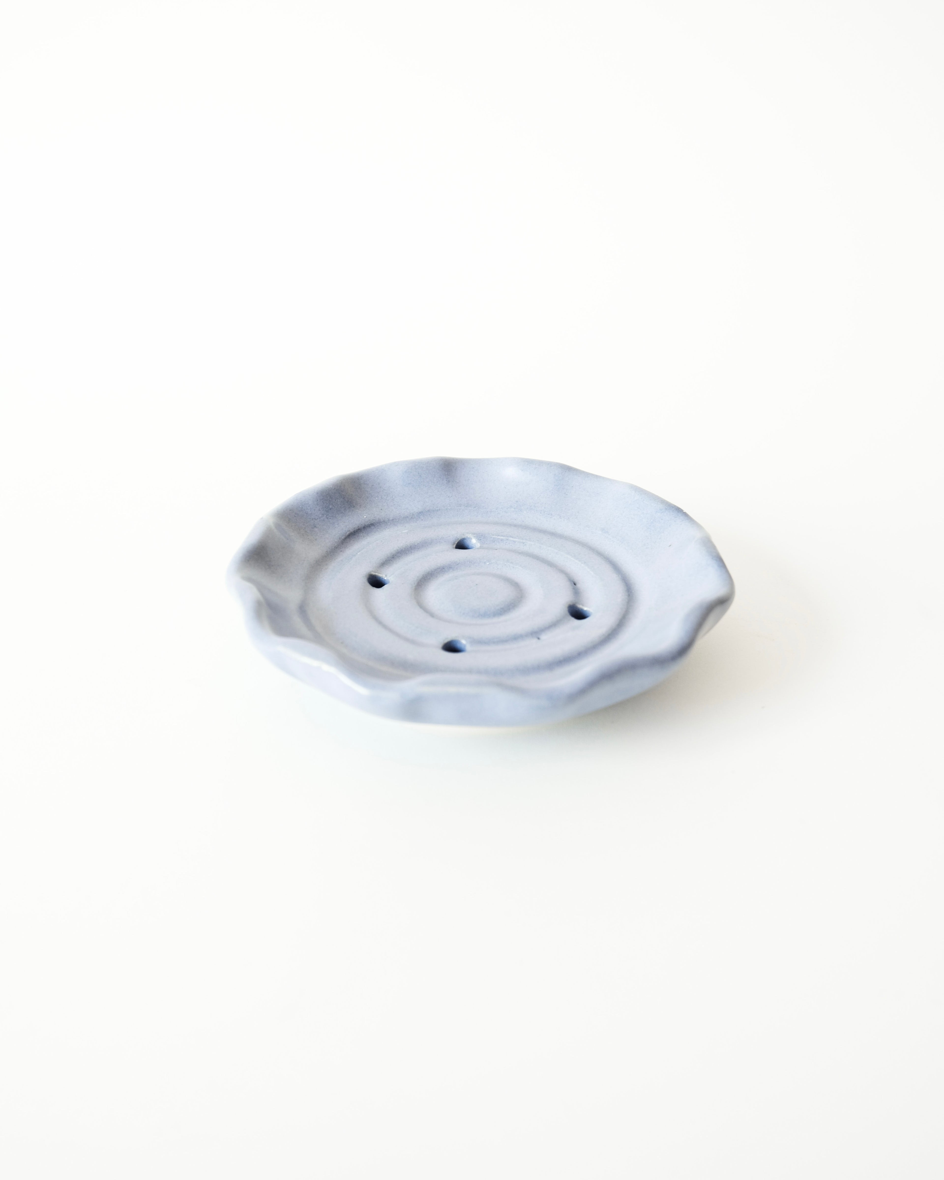 Circular petal soap dish - Artichoke and Rosemary