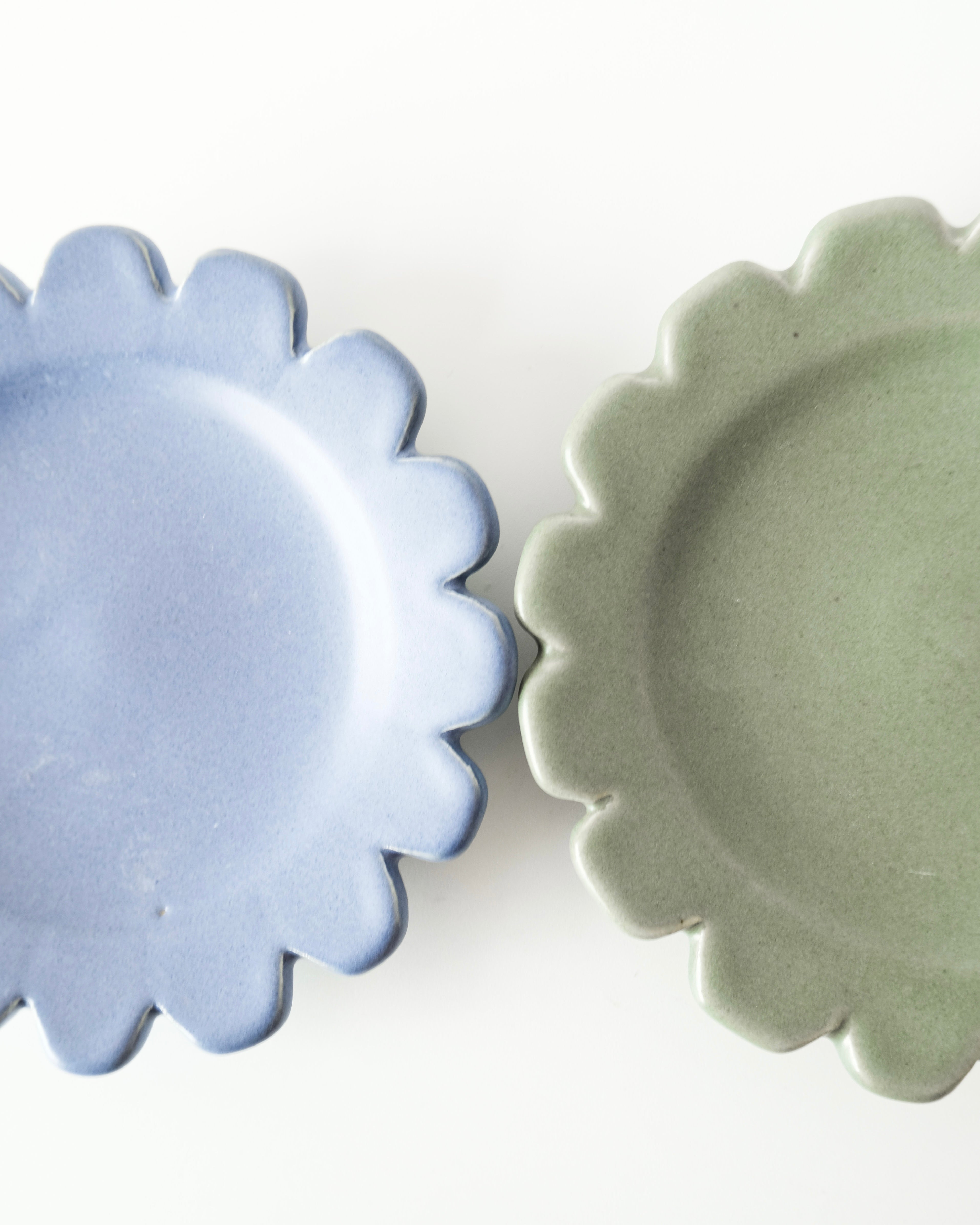 Plato pastelero medio círculo - Alcachofa y Romero