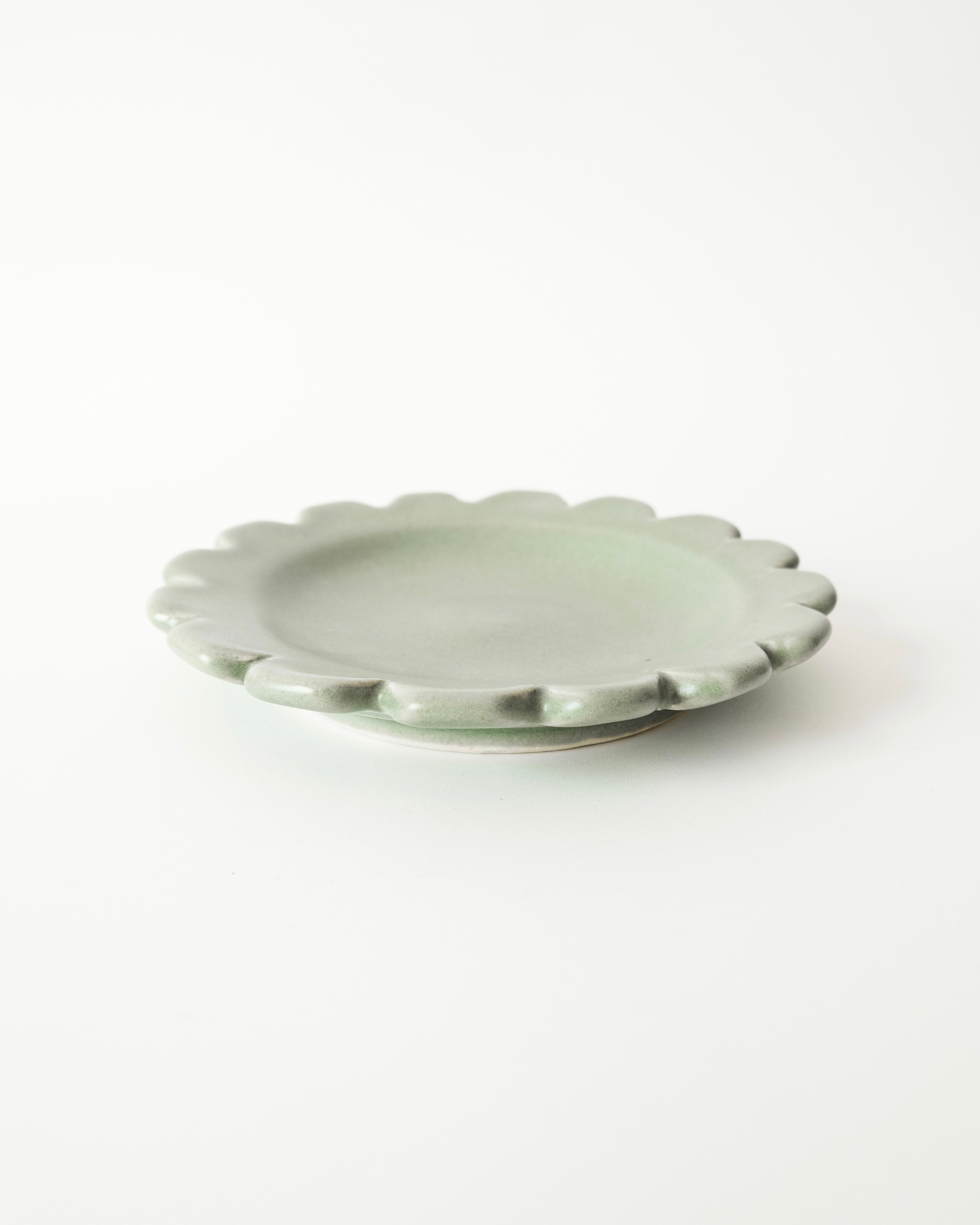 Plato pastelero medio círculo - Alcachofa y Romero