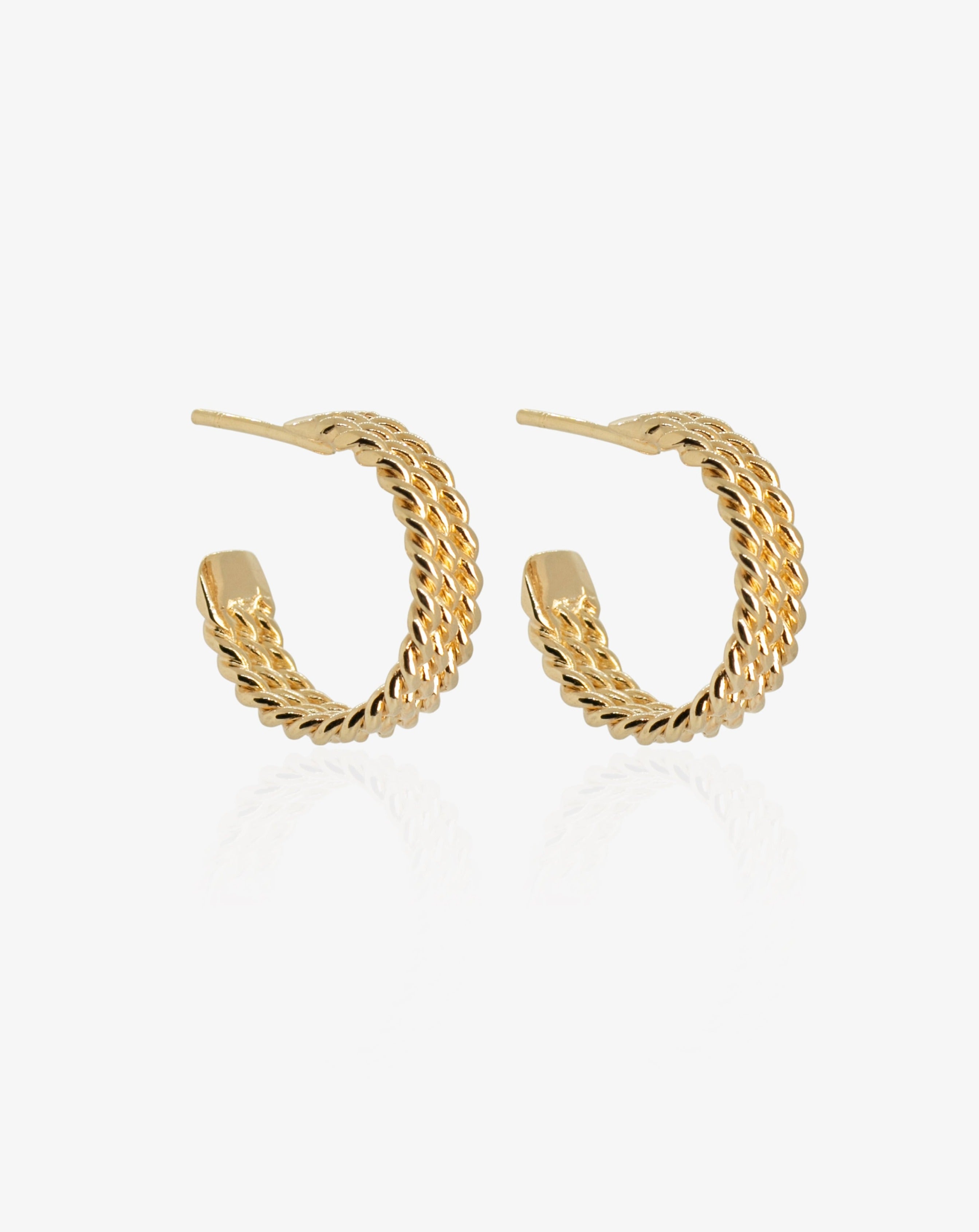 Arracada Triple Mimbre Pequeña - Cecelia