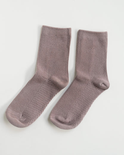 Classic Ribbed &amp;amp; Support Socks - Stone Eye