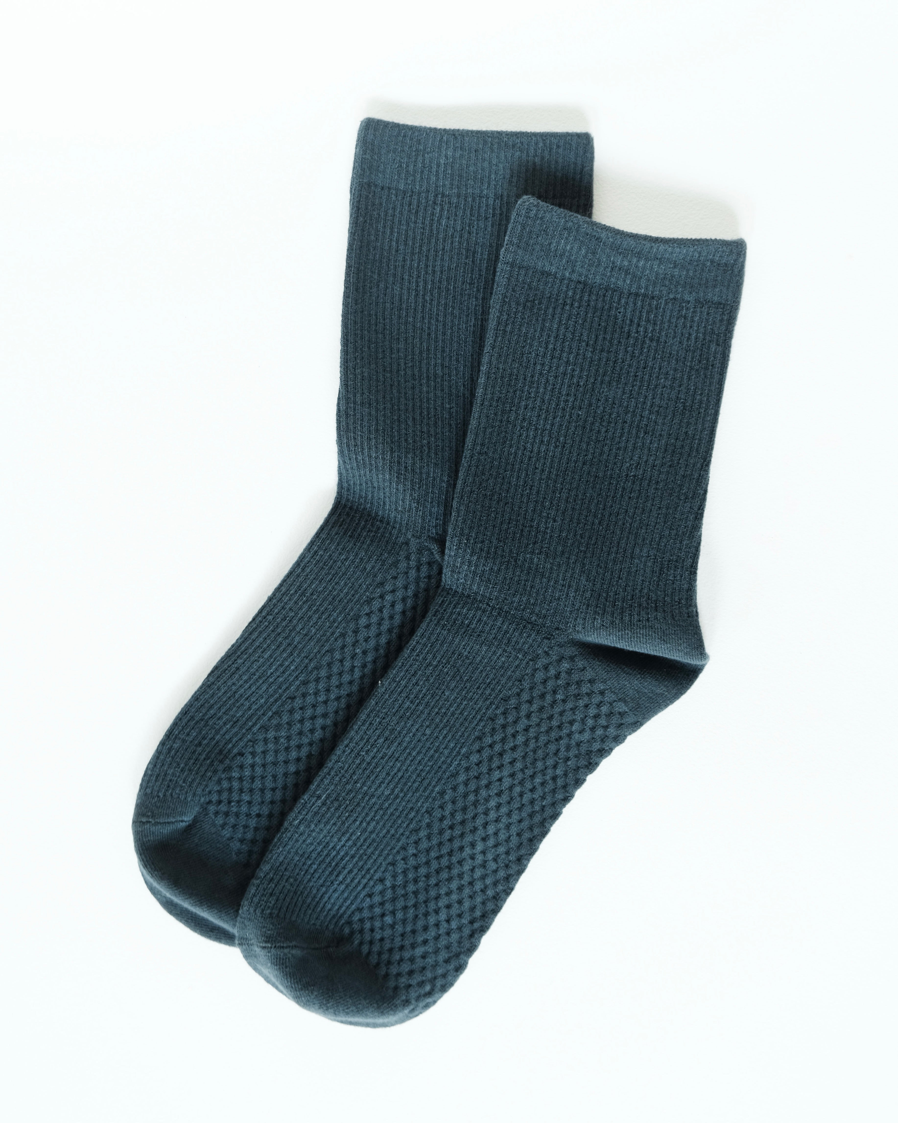 Ribbed &amp;amp; Support High Socks - Stone Eye