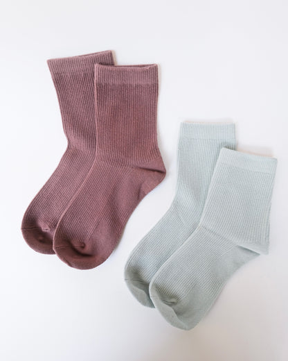 Classic Ribbed &amp;amp; Support Socks - Stone Eye