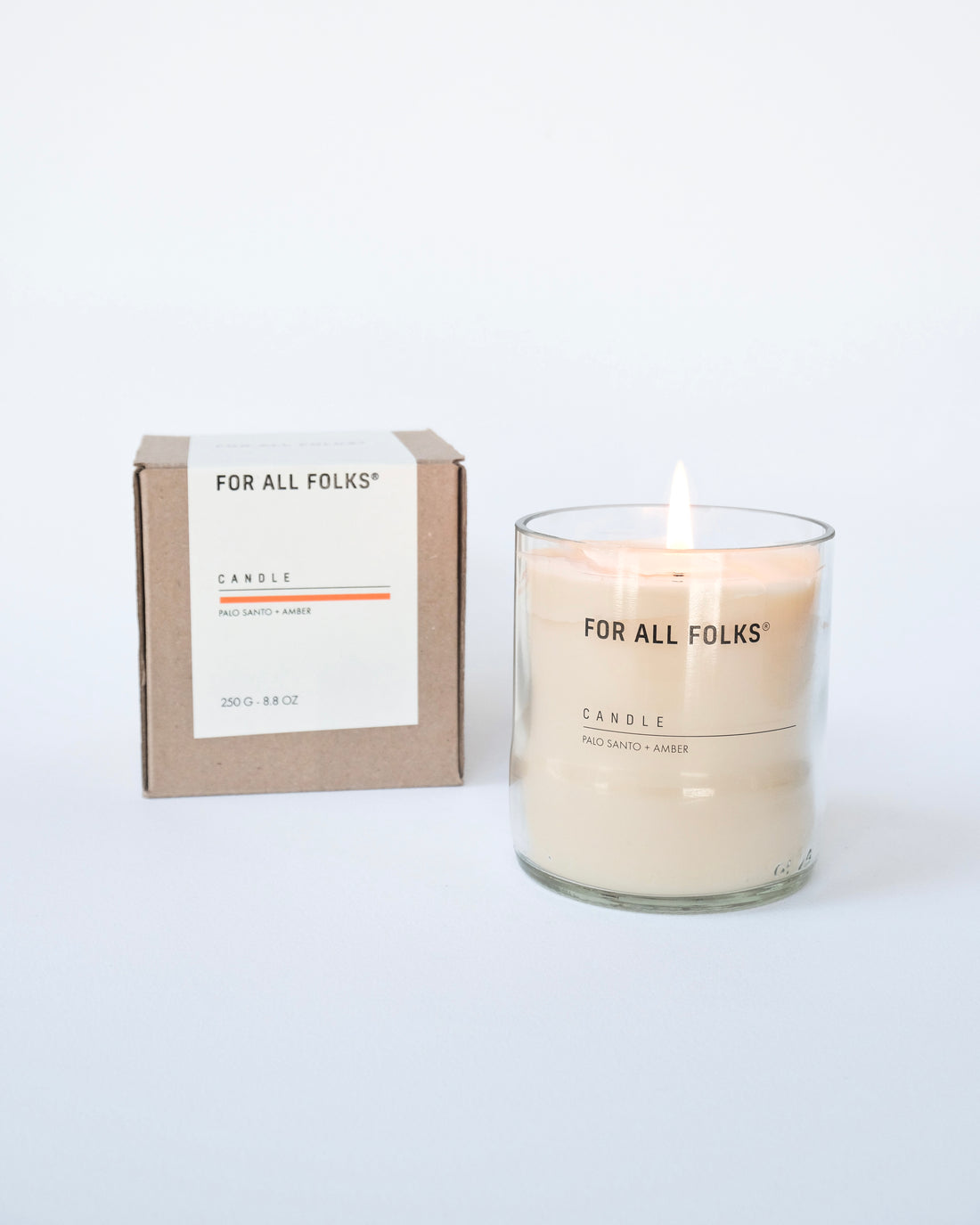 Palo Santo + Amber Candle - For All Folks
