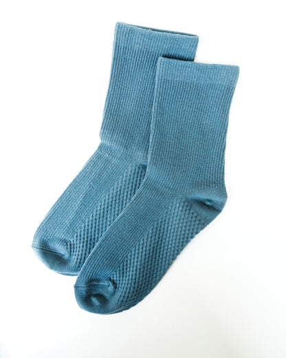 Classic Ribbed &amp;amp; Support Socks - Stone Eye