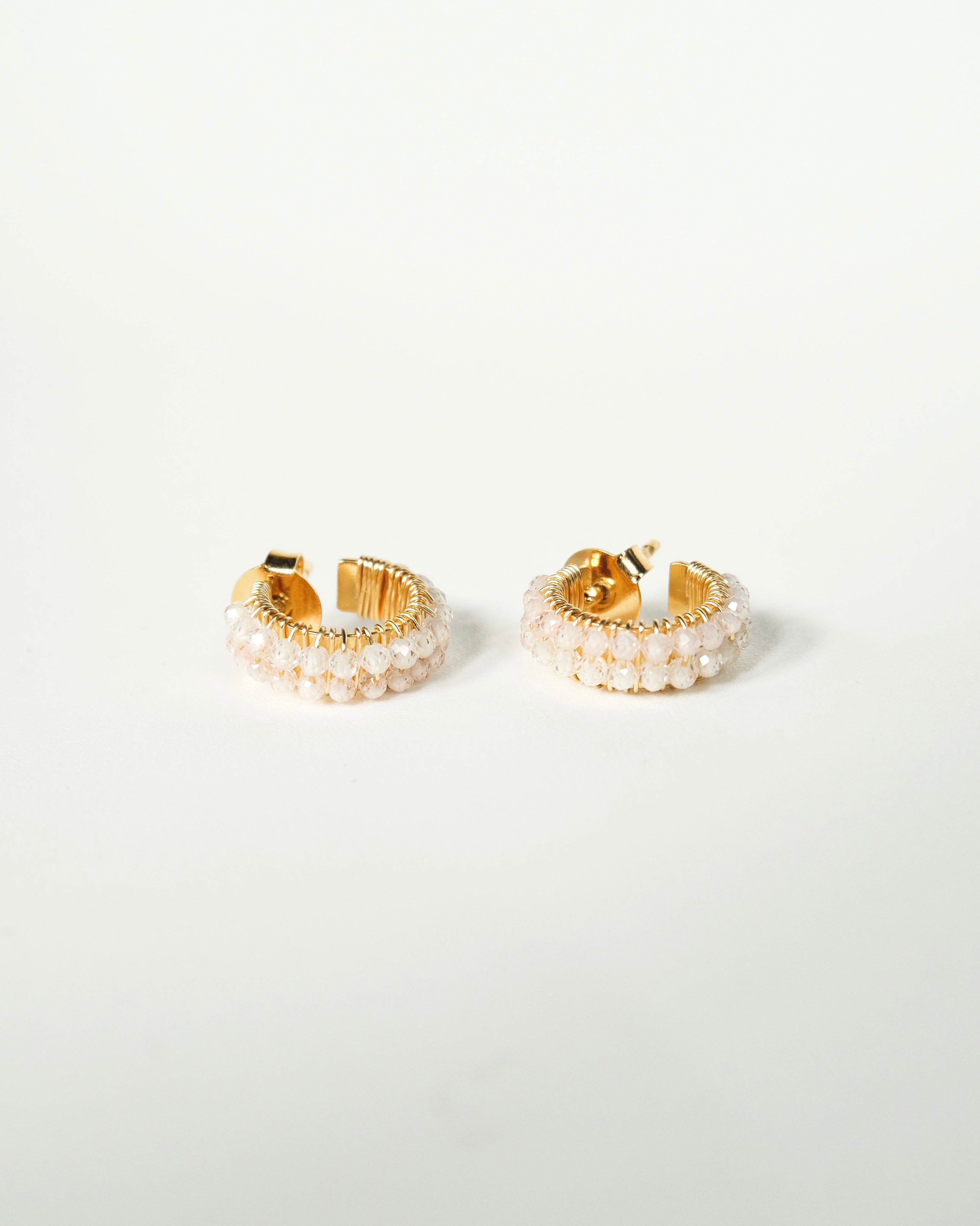 Double fan earring - Cecelia