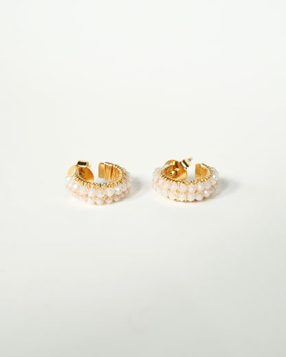 Double fan earring - Cecelia