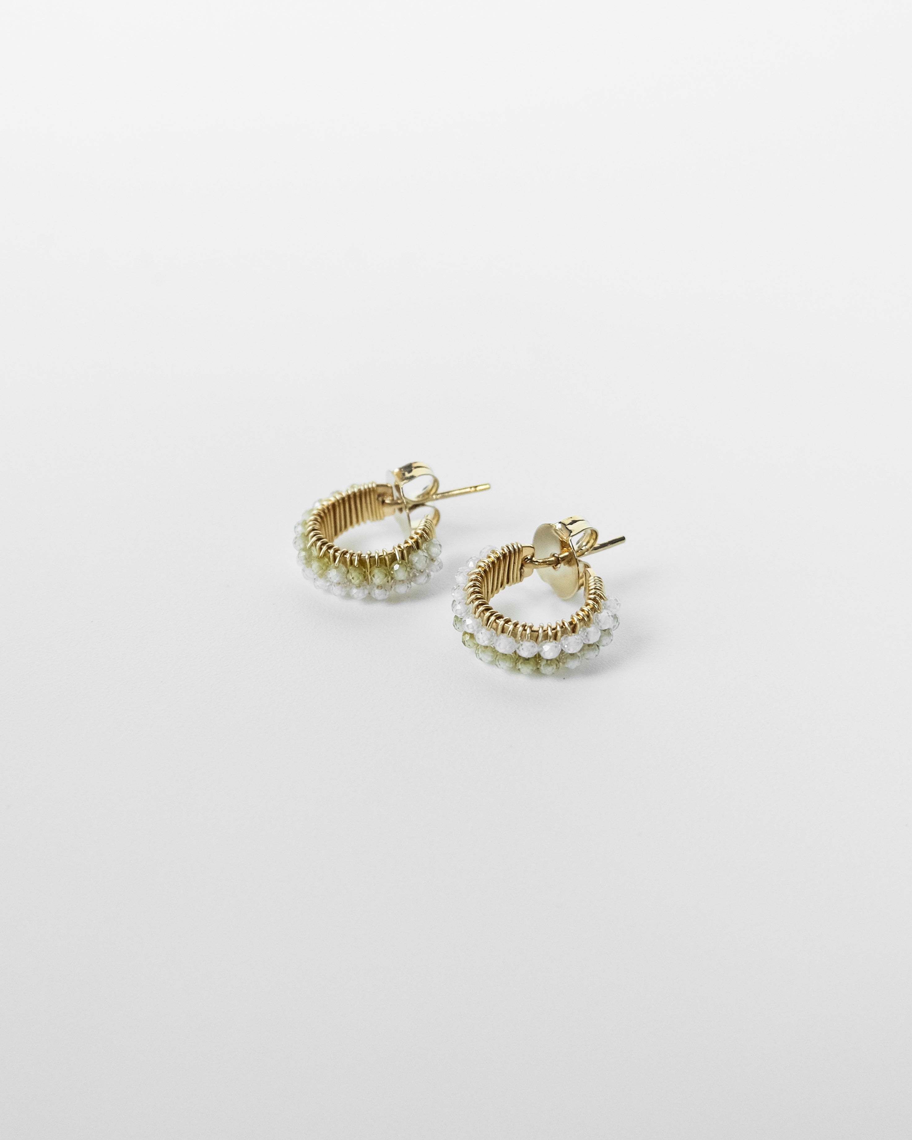 Double fan earring - Cecelia