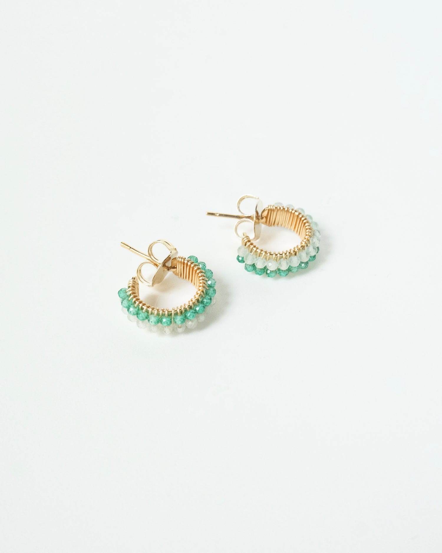 Double fan earring - Cecelia