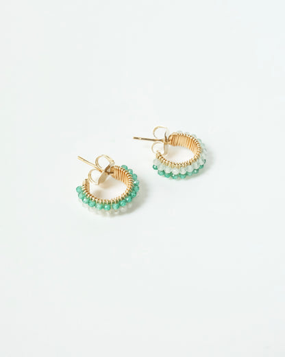 Double fan earring - Cecelia