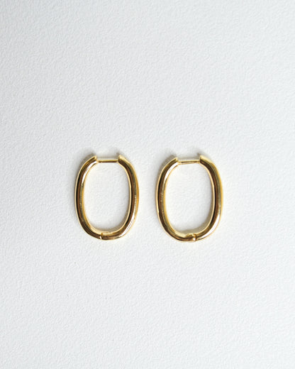 Oval Clip Hoop - Cecelia