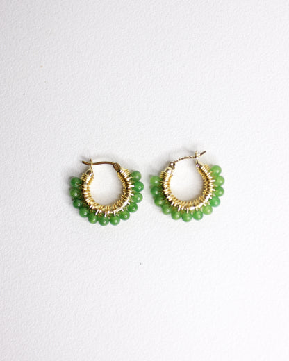 Arracada mini de piedras - Cecelia