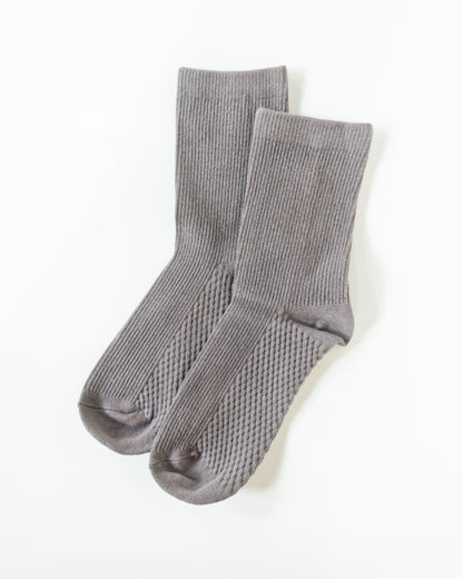Classic Ribbed &amp;amp; Support Socks - Stone Eye