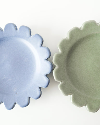 Plato pastelero medio círculo - Alcachofa y Romero