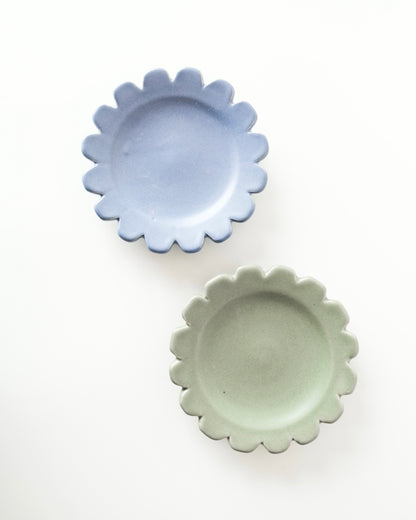 Plato pastelero medio círculo - Alcachofa y Romero