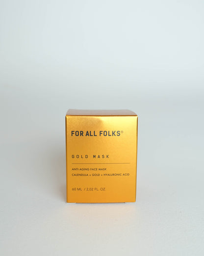 Gold Mask Face Mask - For All Folks
